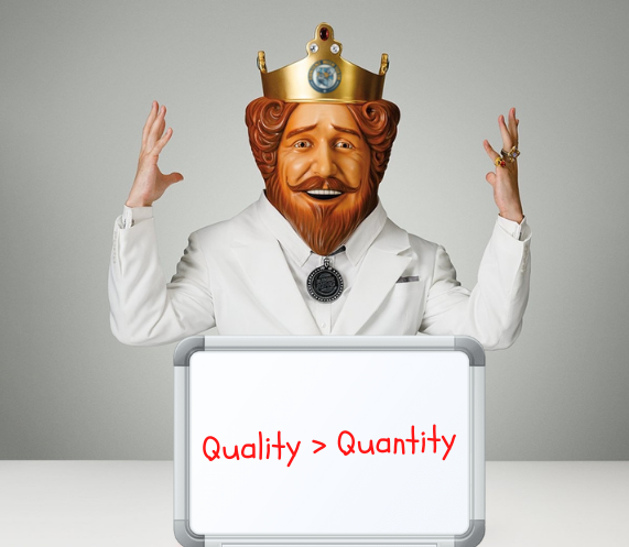 Content or inbound marketing isn't a numbers game, but quality game